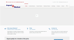 Desktop Screenshot of impactmedicalco.com
